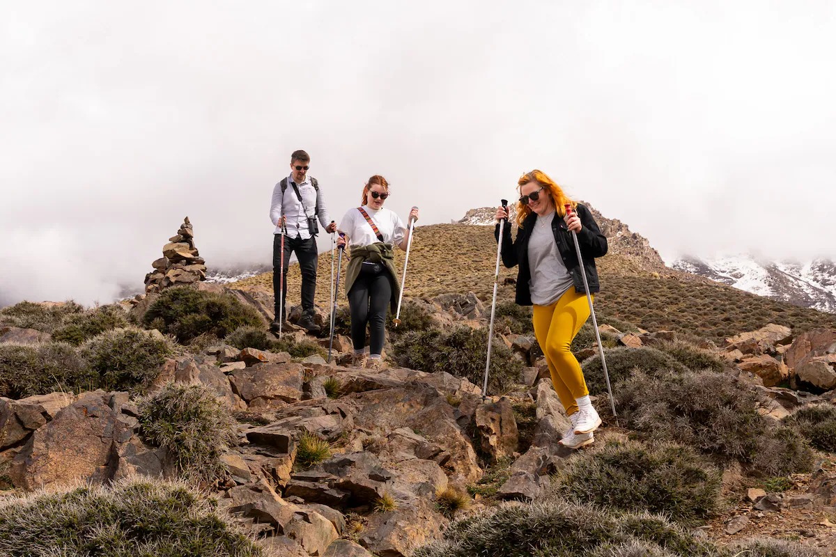 Private courtyards at Villa des orangers, Morocco